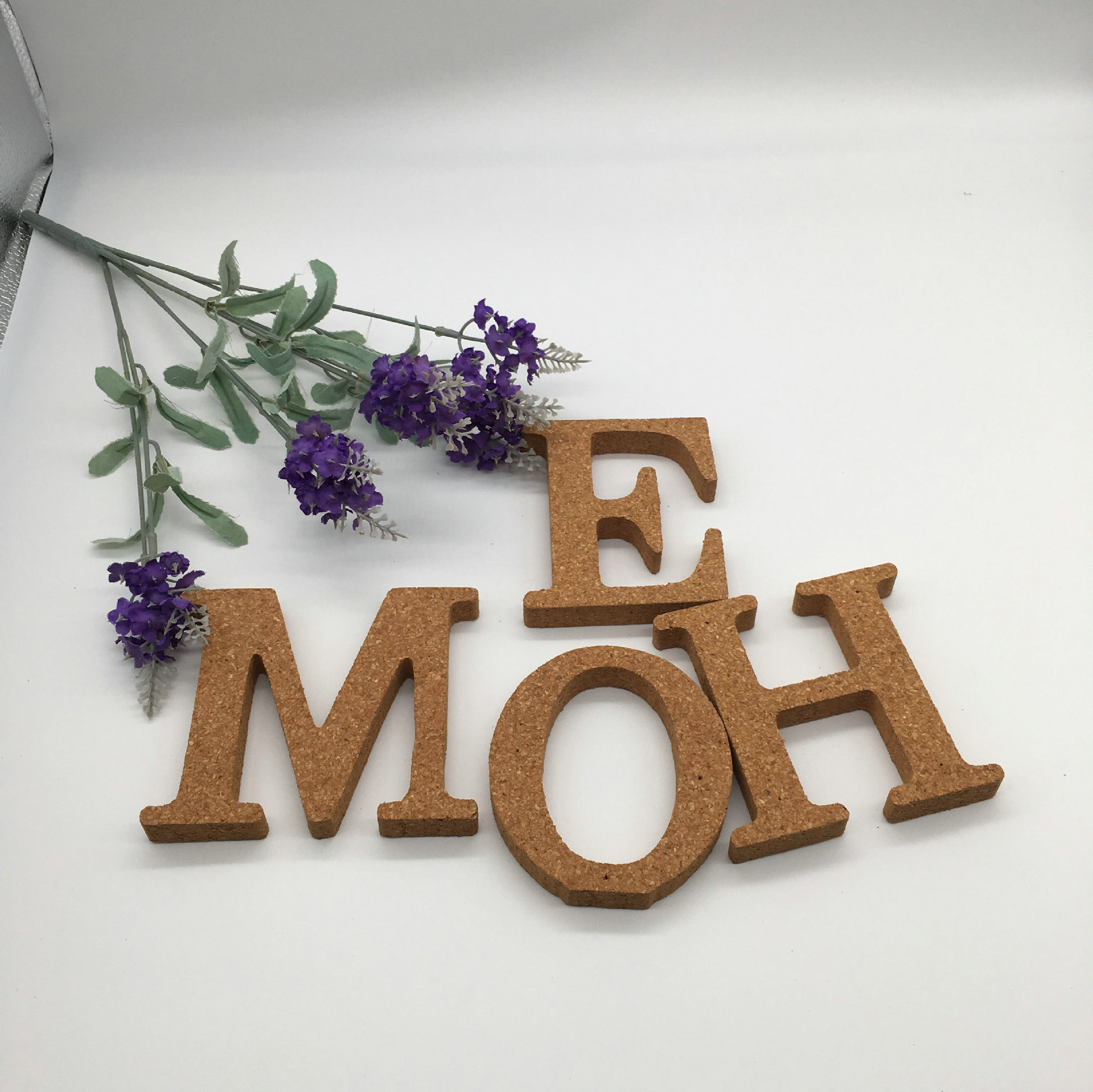 软木英文字 母英文字母木质摆件 软木字母工艺品婚礼婚庆软木摆件