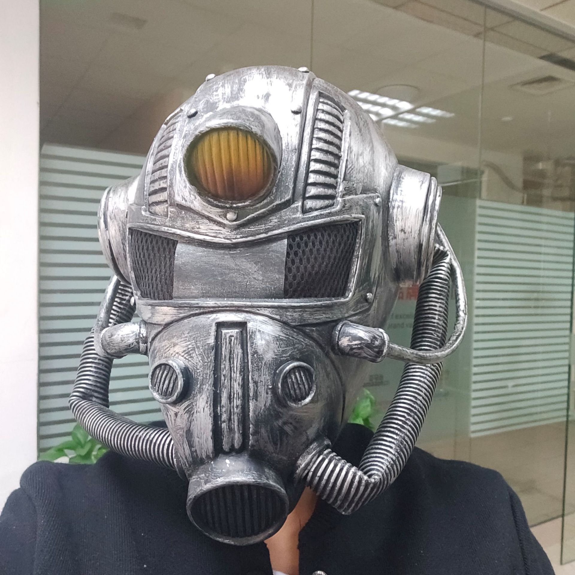 恐怖死神面具氧气罩头套 逼真cos外星人魔鬼面具 酒吧舞会鬼屋道