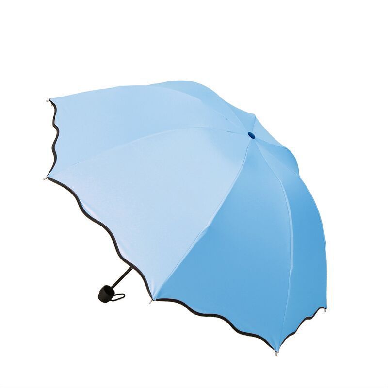 Water Blooming Sun Umbrella Uv-Proof Sun Umbrella Manual Folding Vinyl Sun Protective Sun Umbrella Customized Logo Umbrella