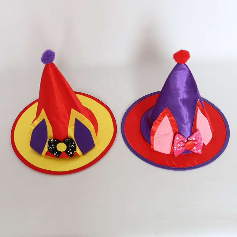 Spot Halloween Supplies Cosplay Ball Decoration Supplies Children Witch Wizard's Hat Halloween Hat