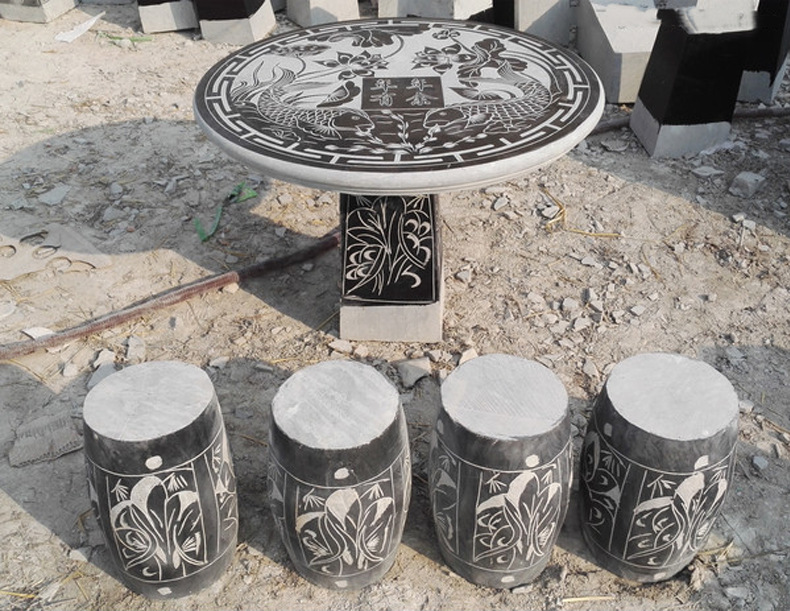 石桌石凳 花岗岩石材坐凳 仿古青石坐凳批发直销 多种现货石凳