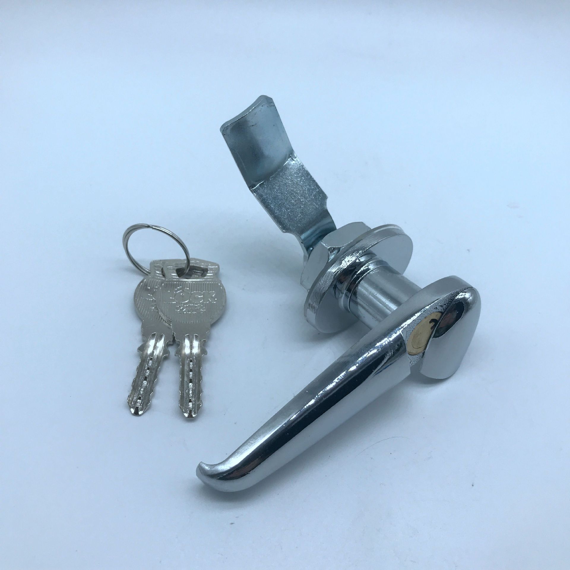 ms308-3半月型铜芯把手锁,电柜门锁,配电箱锁,动力箱防水锁