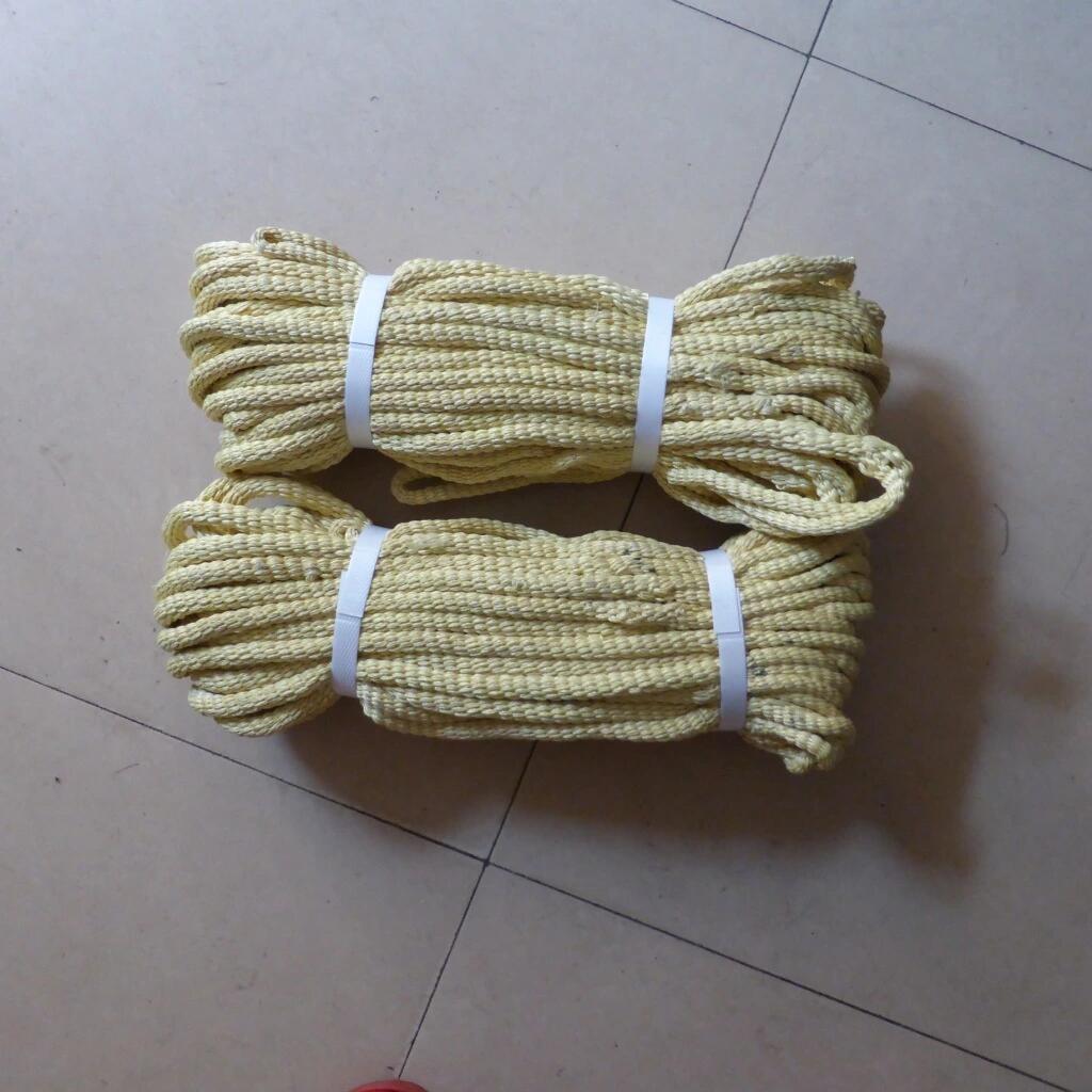 厂家供应凯夫拉耐磨空心绳 静力绳 芳纶硬绳子定做