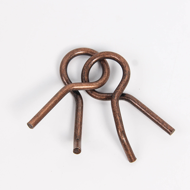 金属解环解扣九连环红古铜魔术鲁班锁玩具