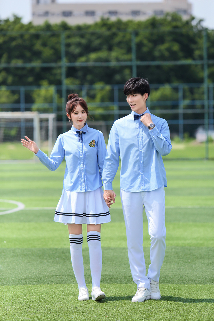 高中学生校服套装学院风韩国秋季班服情侣装校园服装女合唱演出服