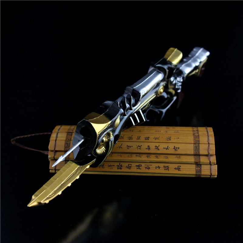 特价 生死狙击周边 传说级武器 屠魔枪 合金属血魔枪模型玩具20cm