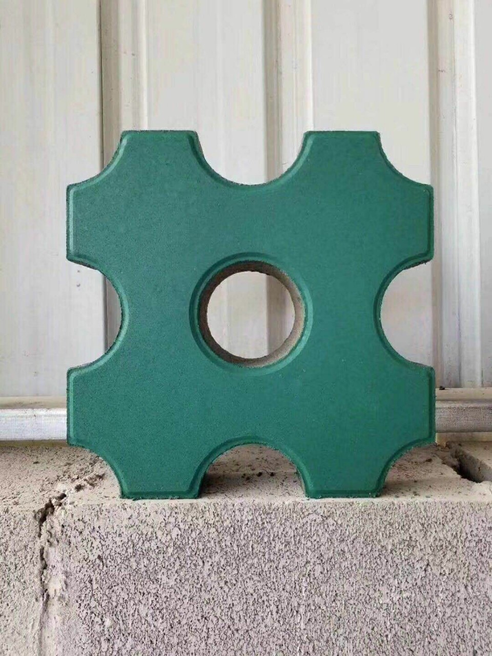 厂家批发机制混凝土植草砖300*300*73绿色草坪砖.停车场砖