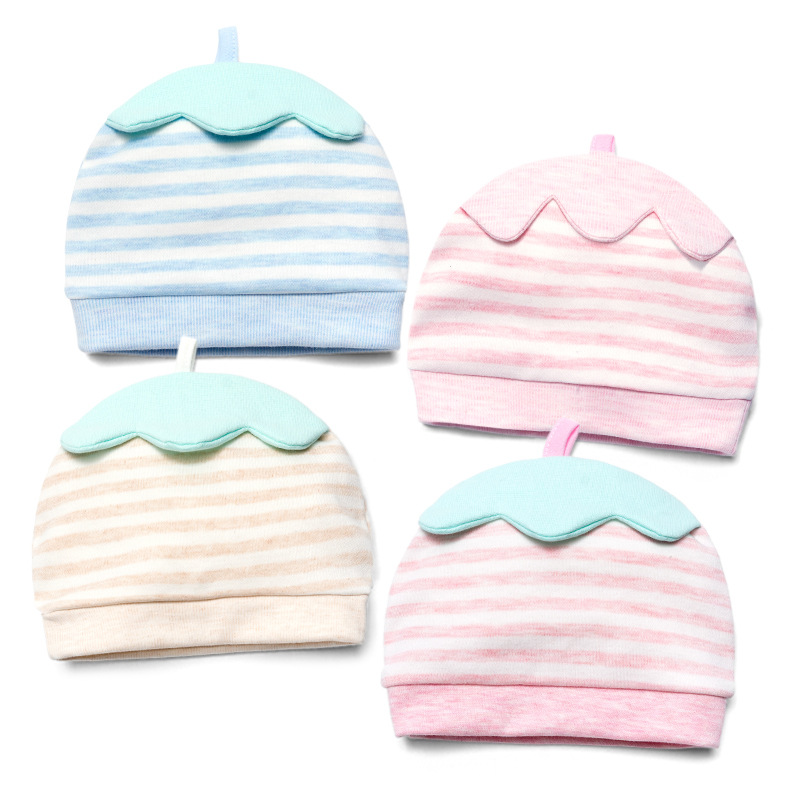 Foreign Trade Europe and America Babies' Newborn Fetal Cap Children Sleeve Cap Strawberry Shape