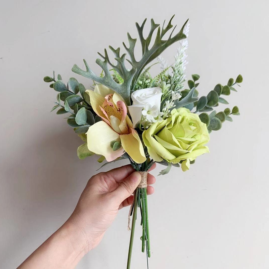 m123森系清新手札小花束 仿真花绢花假花批发欧式亚马逊货源