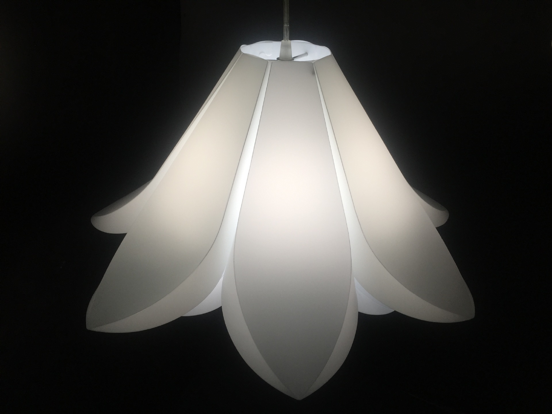 照明灯罩 百合花型 二层莲花吊灯灯罩 加工定制 diy自行组装灯罩