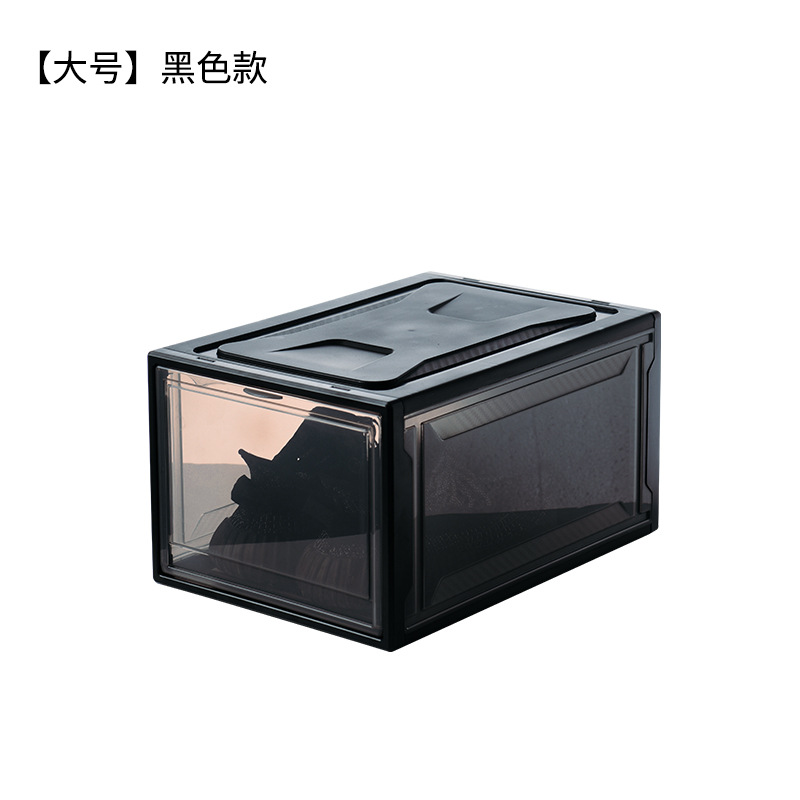 Assembled Sneakers Storage Box Transparent Basketball Shoes Shoe Box Collection Display Shoe Cabinet Sneakers Flip Men's and Women's Shoes Box