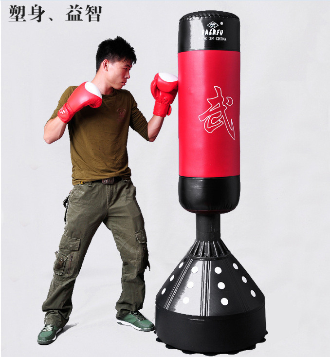 立式沙袋不倒翁带吸盘武术散打沙包家用搏击训练器材拳击发泄沙袋