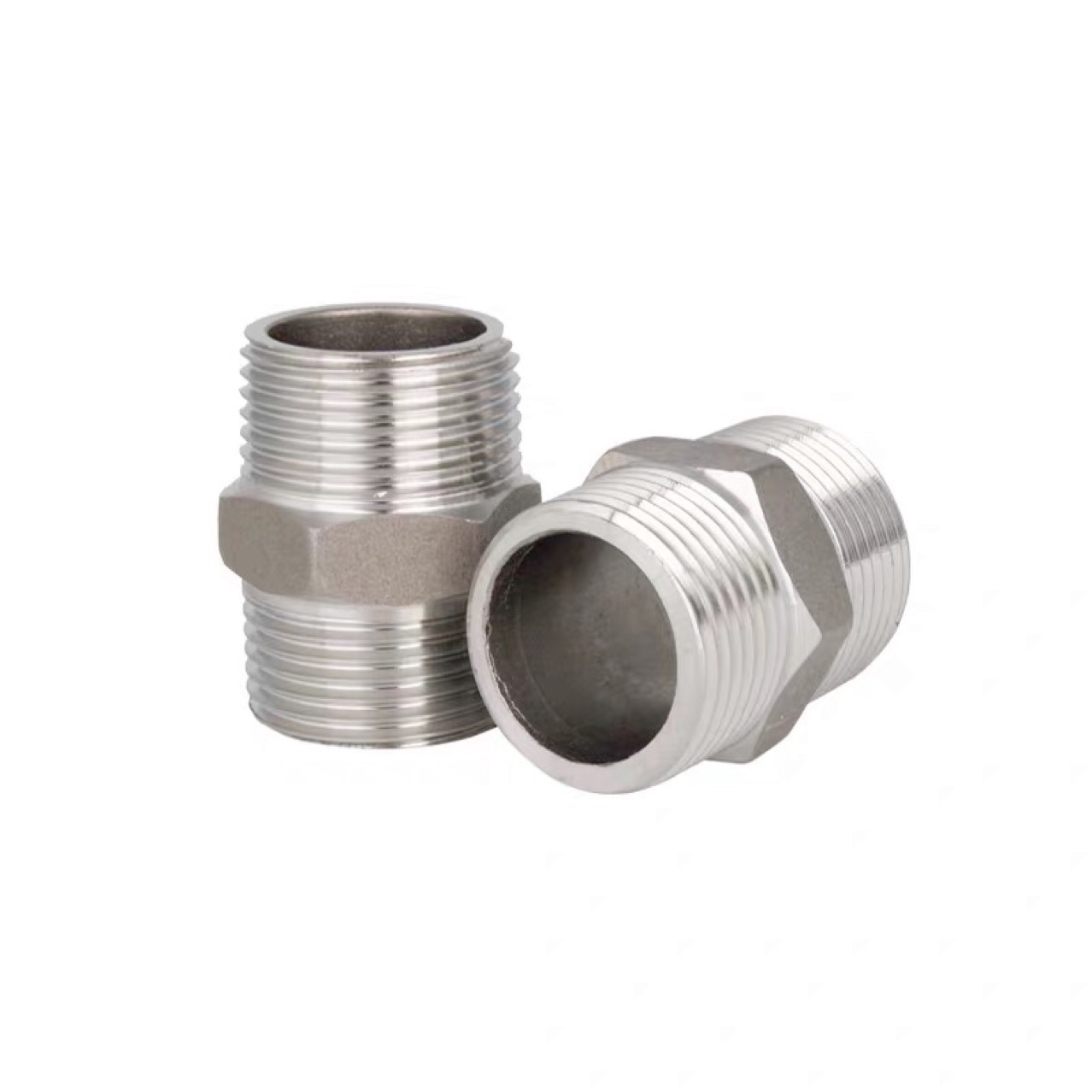 不锈钢接头 4分双外丝螺纹直接头水暖对接五金配件 不锈钢对丝