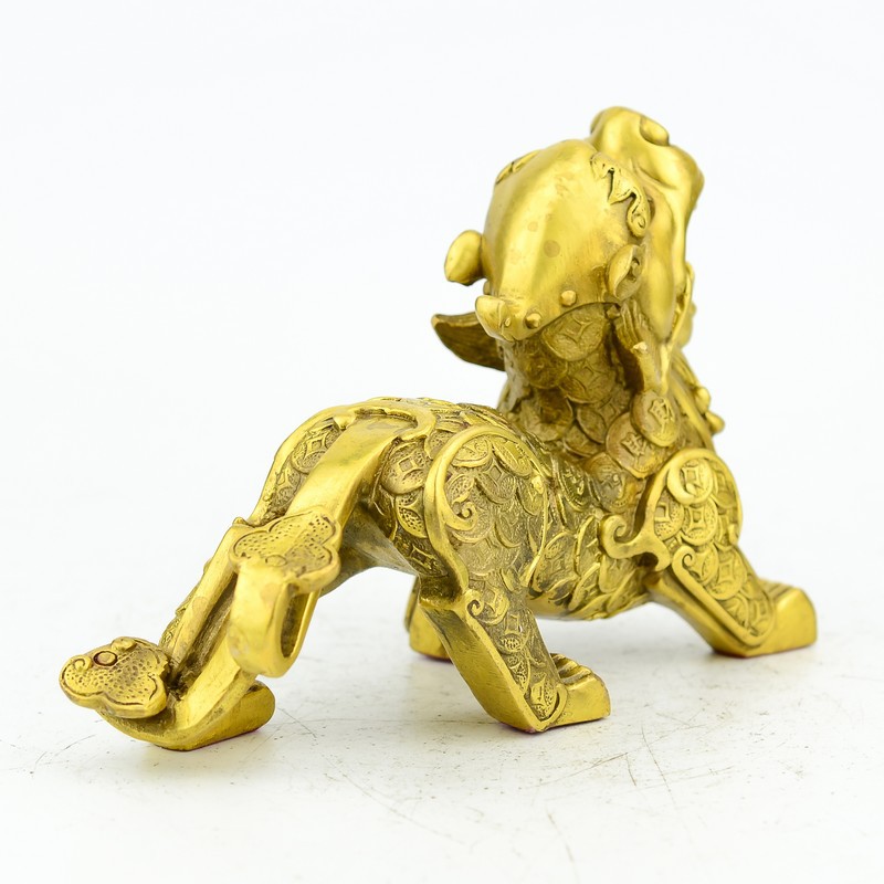批发精工纯铜 貔貅摆件 金钱兽 开业礼品工艺品怪兽一对摆设