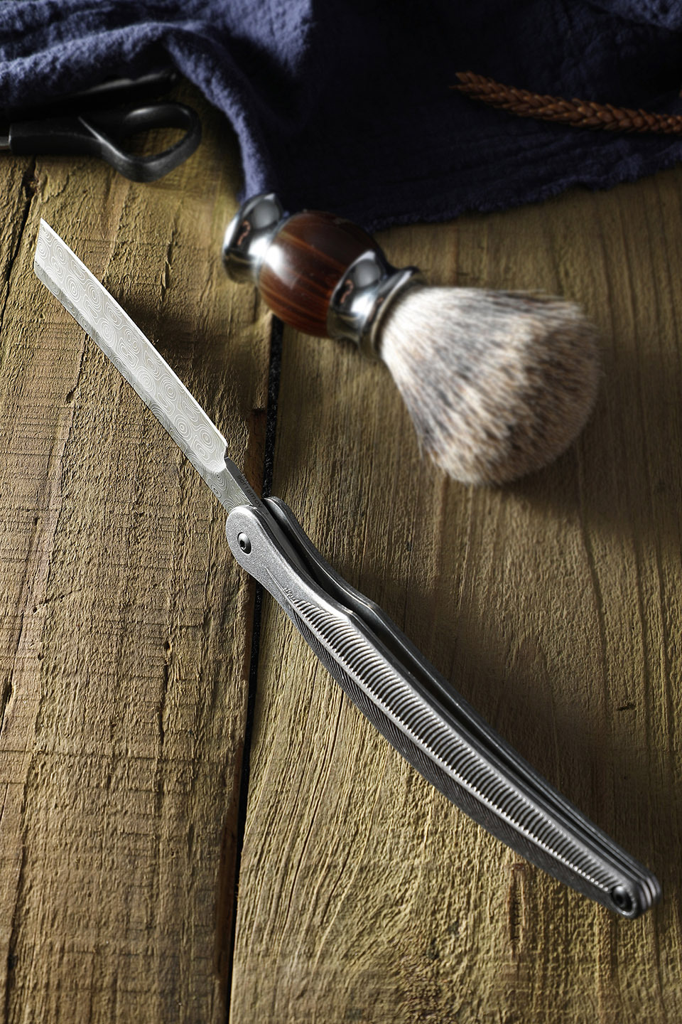 老式手动剃刀刮刀高硬度9铬钢剃头刀刮胡剃须刀理发刀刮脸修眉刀