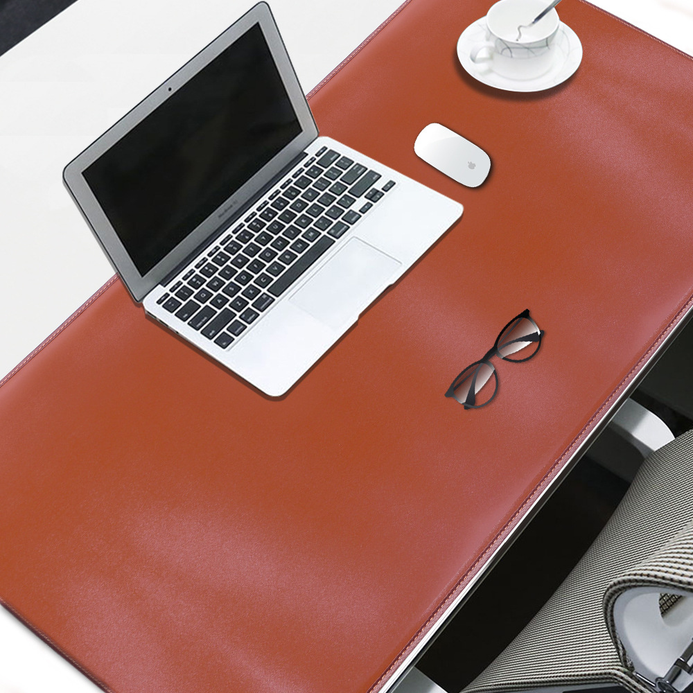 笔记本电脑桌垫高档pu鼠标垫大号商务防滑防水双面保暖桌垫