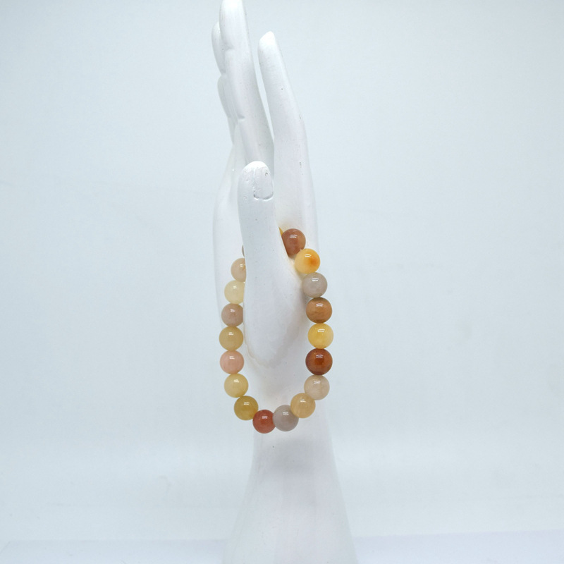 golden jade金丝玉天然石手链 时尚新款男女金丝玉手链手串情侣款