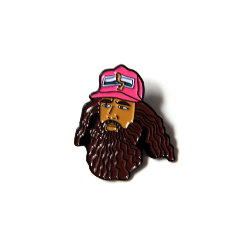 欧美影视周边阿甘正传卡通头像胸针 阿甘徽章厂家直销wish热卖