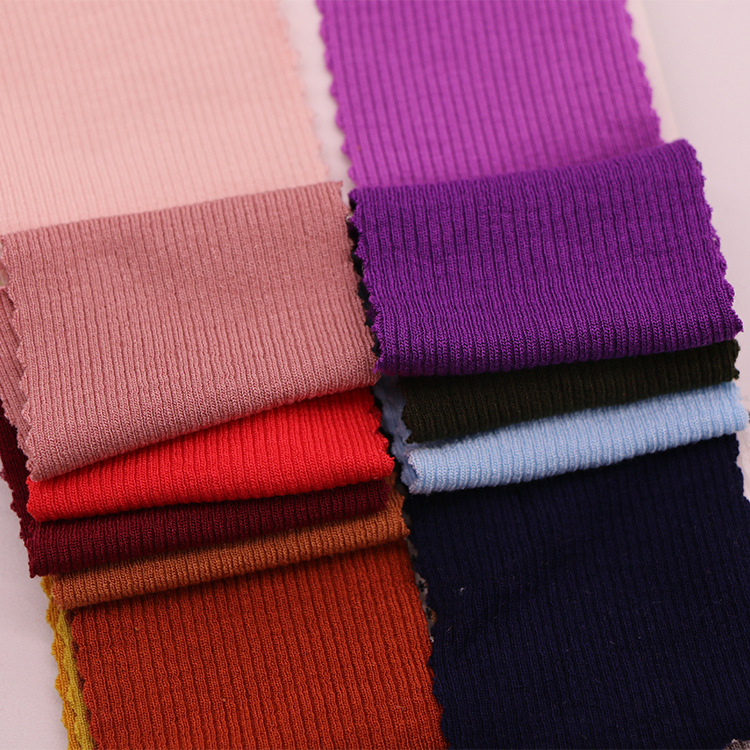 欧秀纺织250克高弹法国细罗纹布 棉双面设计师针织面料打底衫布料