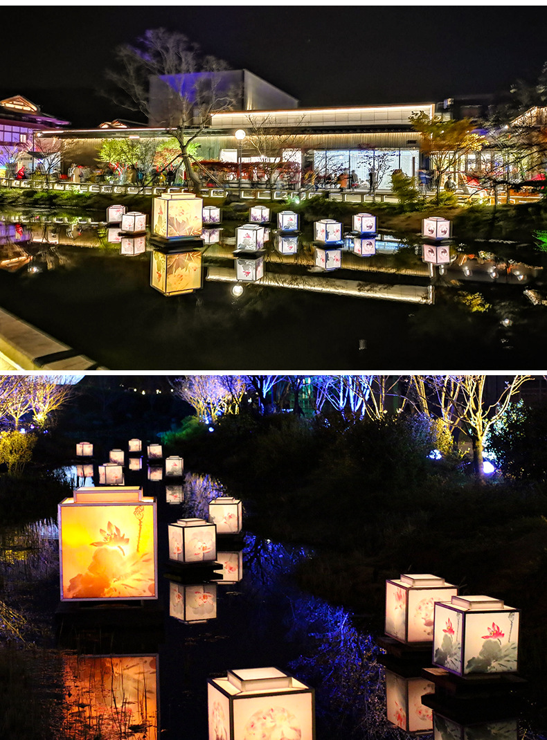 led景观灯 方形灯 节日亮化灯 led造型灯 河道湖面装饰灯