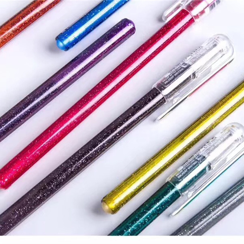 韩版文具学生闪光笔2支装炫彩变色笔diy相册贺卡笔手帐笔对对笔批