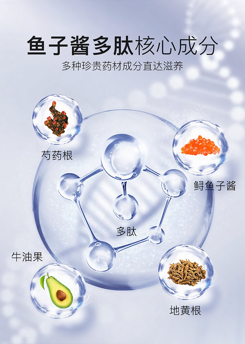 比芭美鱼子酱多肽眼霜提拉紧致淡化细纹黑眼圈眼部护理代 bbm1668