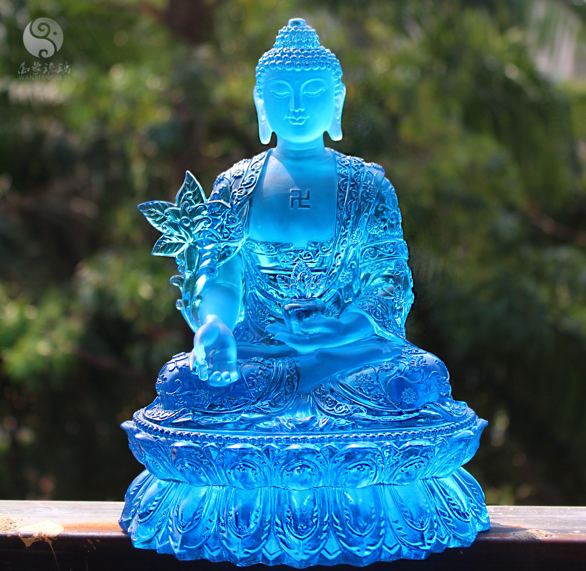 新款琉璃药师佛密宗藏传药师佛古法琉璃佛像厂家工厂定制佛像菩萨