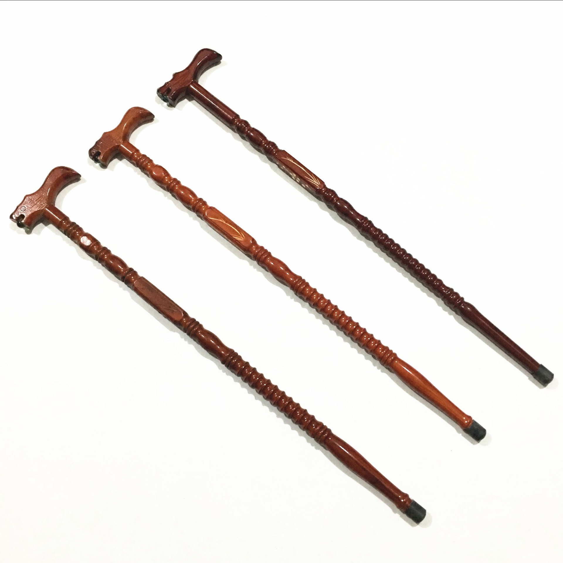 厂家直销实木老人拐杖梅花图案舒适光滑雕刻防滑拐棍红木拐杖直销