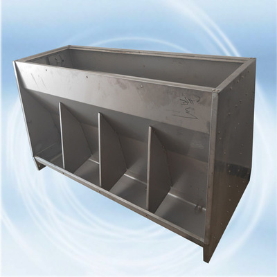 猪料槽 大分隔板双面料槽 养猪设备猪场保育舍 料箱自动喂料食槽