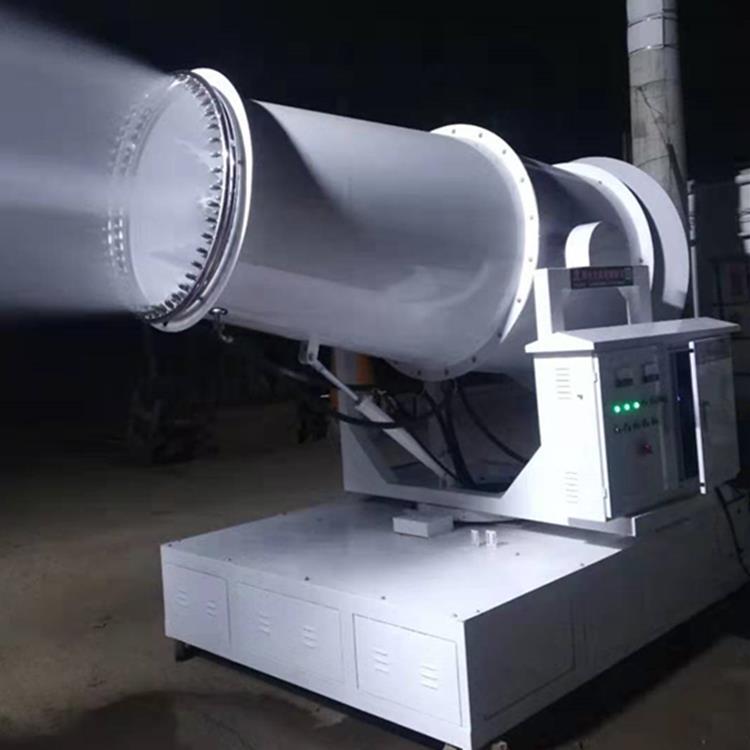 全自动防尘喷雾机 工地除尘雾炮机 大型固定风送式射雾器80米防爆