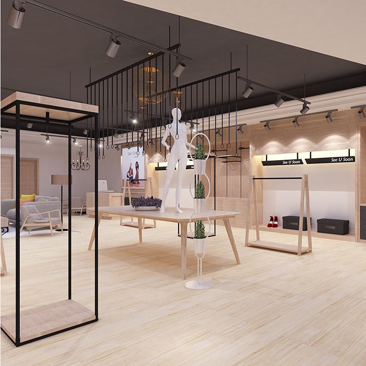 服装整店设计装修女装店服装展示道具女装展示架中岛架专业定制