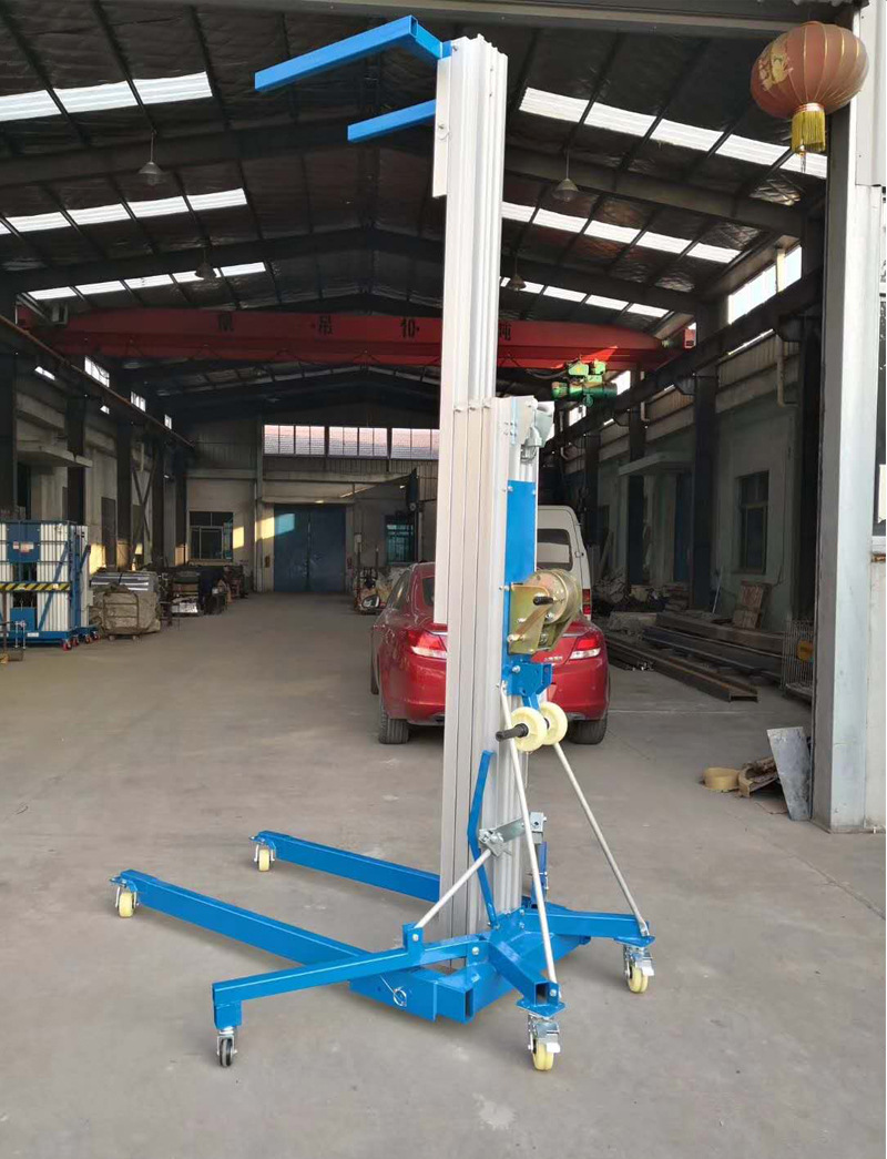 厂家直供手摇物料升降台 展会展览提升机 手推铝合金液压升降机