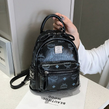 韩版时尚时尚印花单双肩包2019新款学院女书包街头风古着旅行背包