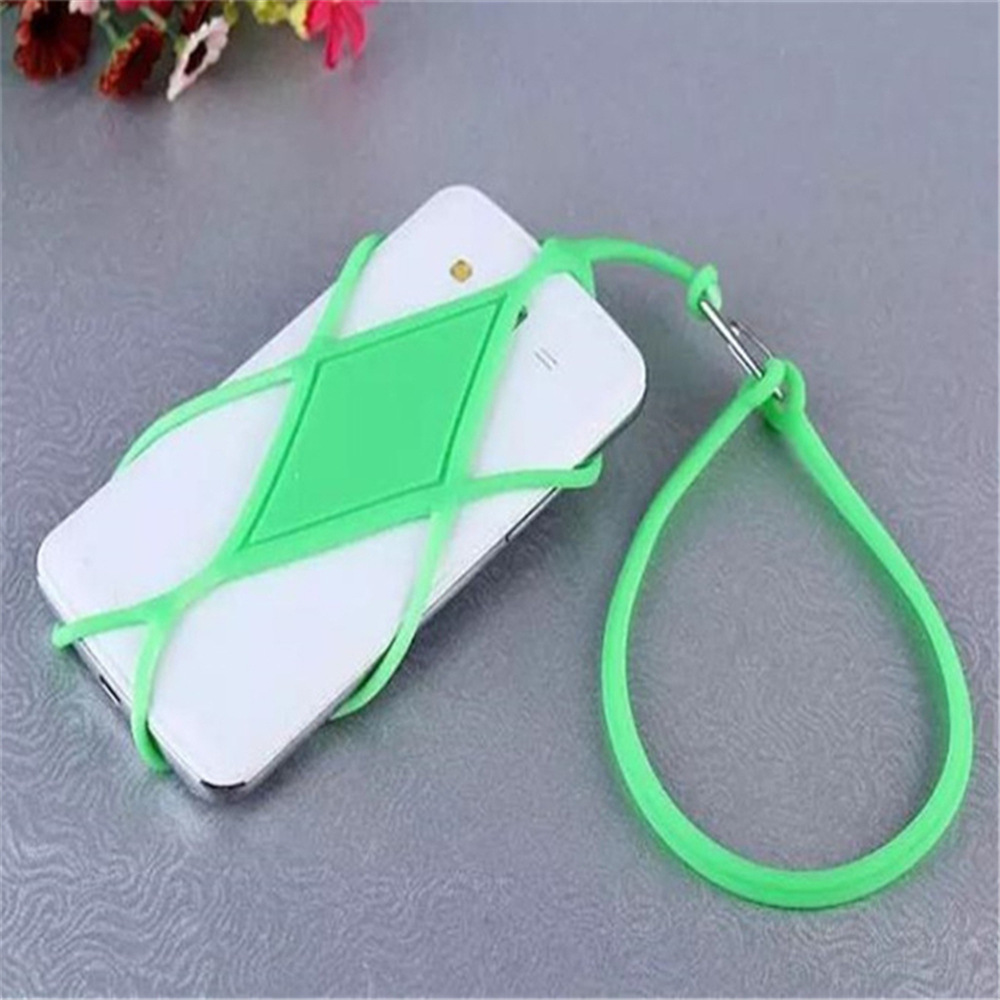 环保硅胶手机卡套 挂绳手机背贴公交卡套 加印logo促销礼品定制