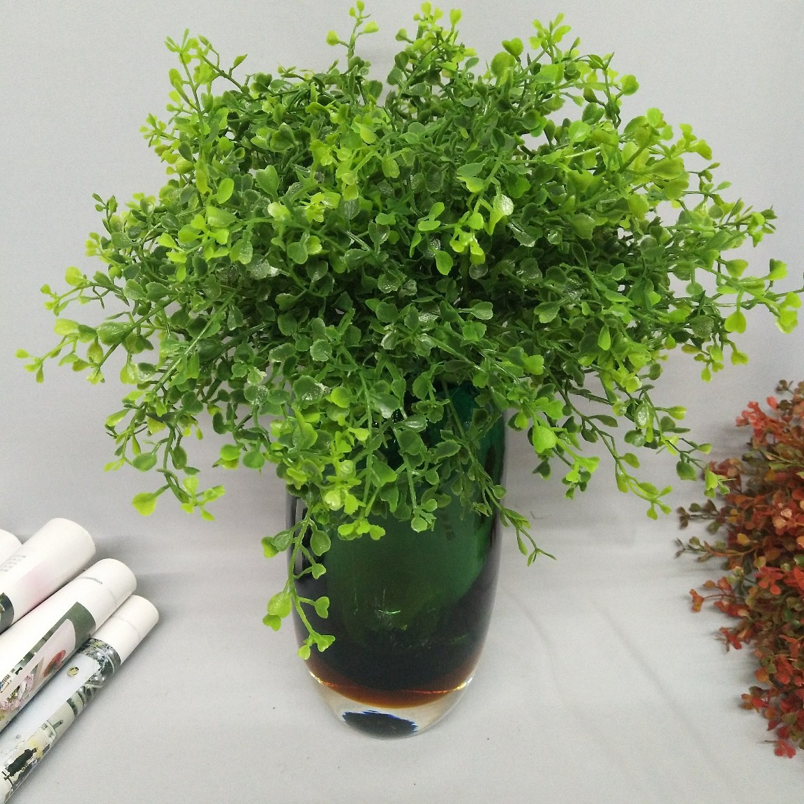 5头珍珠草 草 绿植墙 仿真花 植物 配材