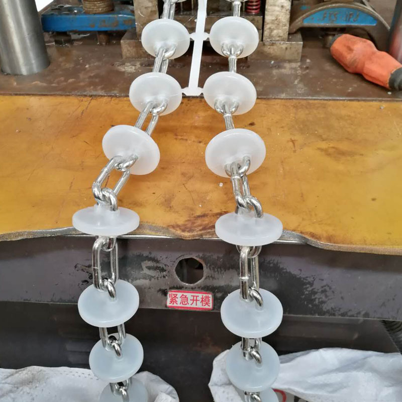 厂家供应猪场自动料线配件 塞盘式全自动养殖料线 尼龙塞盘链条