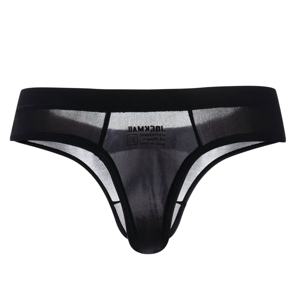 jockmail 冰丝超薄半透明性感男士三角裤比基尼t丁字裤情趣乐趣
