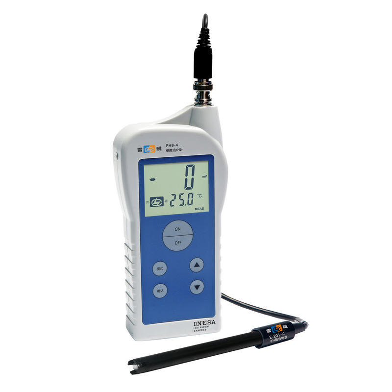 上海雷磁phb4便携式ph计酸度计ph值测试仪检测仪