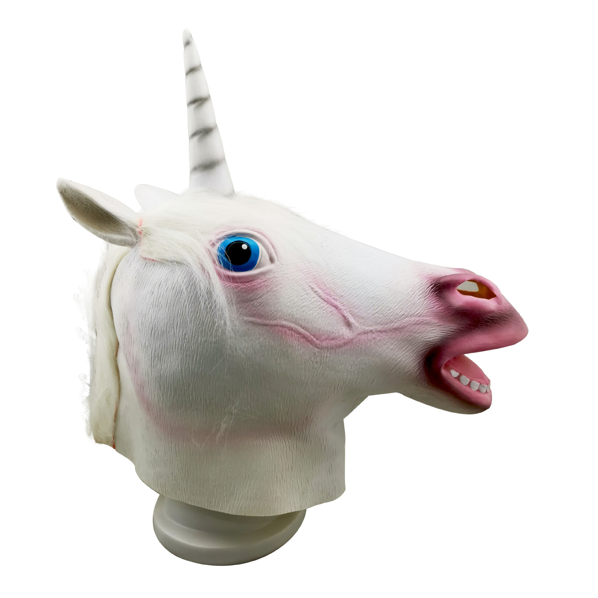 万圣节乳胶面具 独角兽头套 马头面具 仿真动物头套整蛊搞笑道具