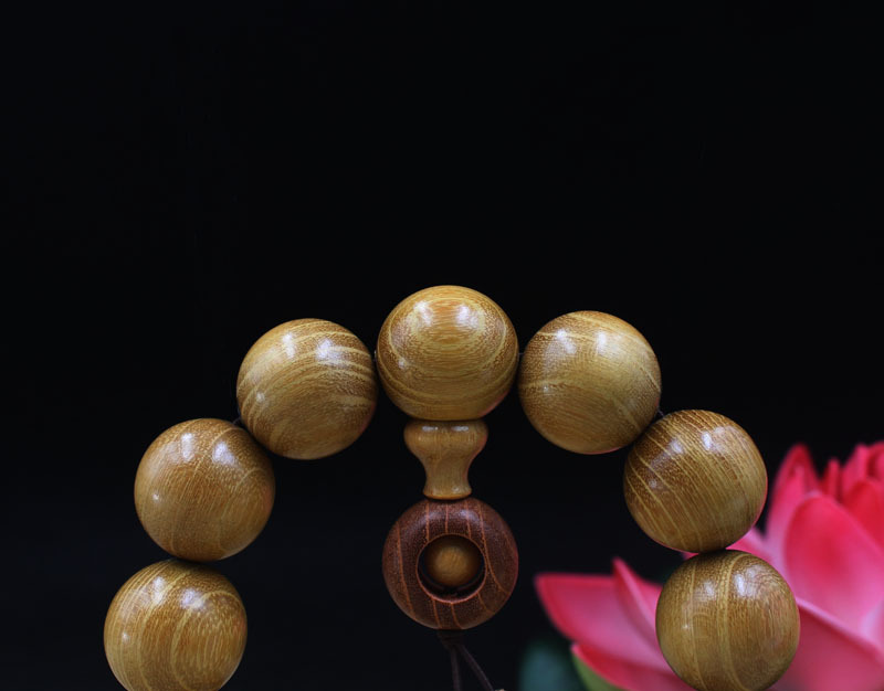 厂家批发黄金檀木手串老料柘木金丝顺纹小孔2.0佛珠108颗男女饰品