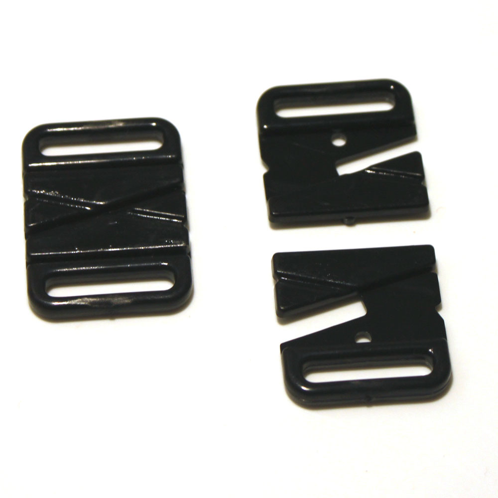 现货供应内衣对扣泳衣背扣防滑调节扣塑料尼龙文胸前扣批发