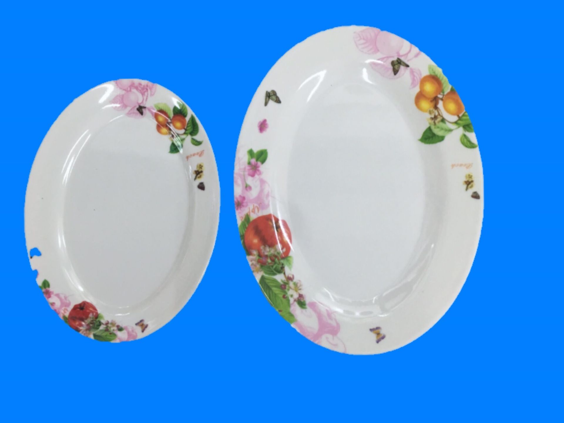 仿陶瓷贴花盘子密胺库存现货跑江湖摆地摊