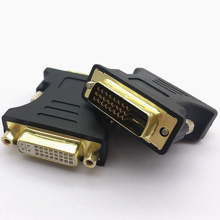 dvi转接头24 1公转24 5母转接头公对母 电脑电视高清视频转换插头
