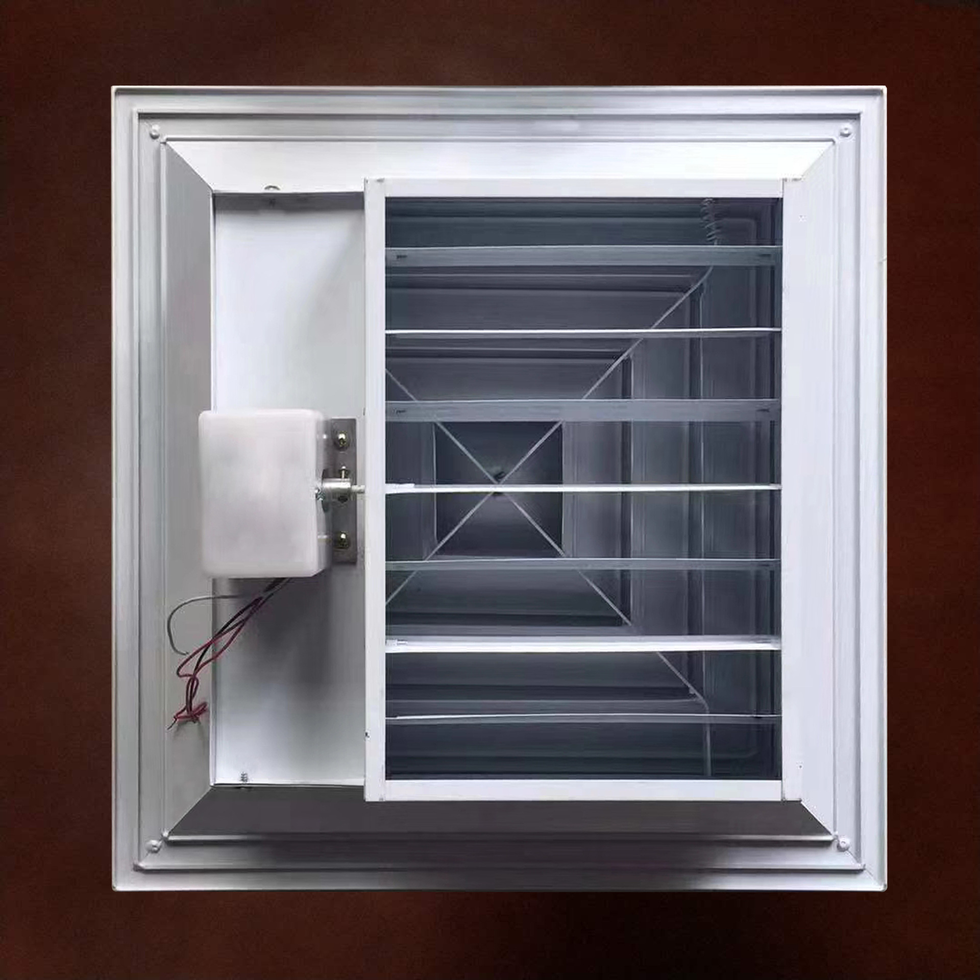 阀可调节各单元风口风量,使远端和近端风量均衡特性带调节阀百叶风口