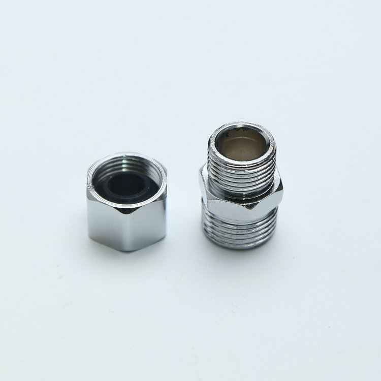 格林转换接头 4分外丝转插口 不锈钢加厚燃气管转换接头