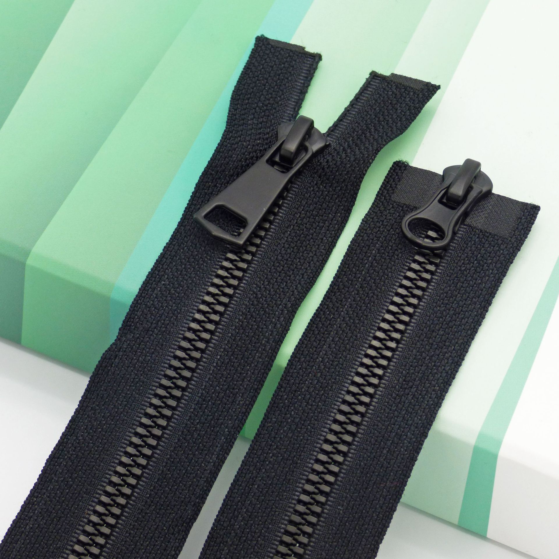 树脂拉链_厂家5号哑光牙双开尾 定制羽绒服胶牙双头拉链 - 阿里巴巴