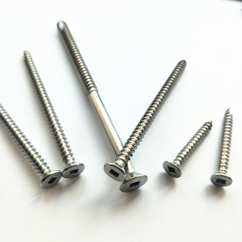 304不锈钢方孔自攻钉方槽木螺钉四方孔螺丝内四方螺丝