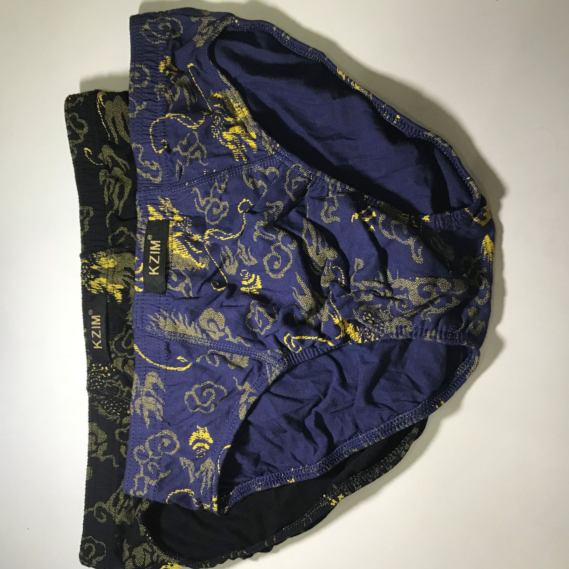 男士三角内裤 全棉吉祥龙纹中腰内裤 厂家直销