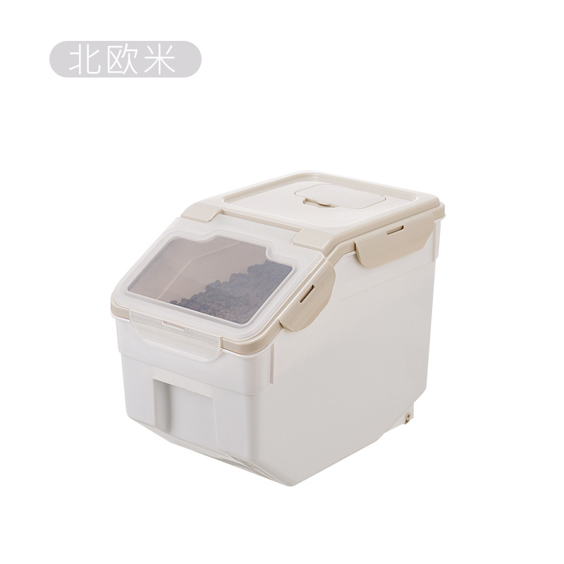 Kitchen Compartment Sealed Cans Multigrain Storage Tank Household Food Storage Box Dry Goods Transparent Storage Tank 0720