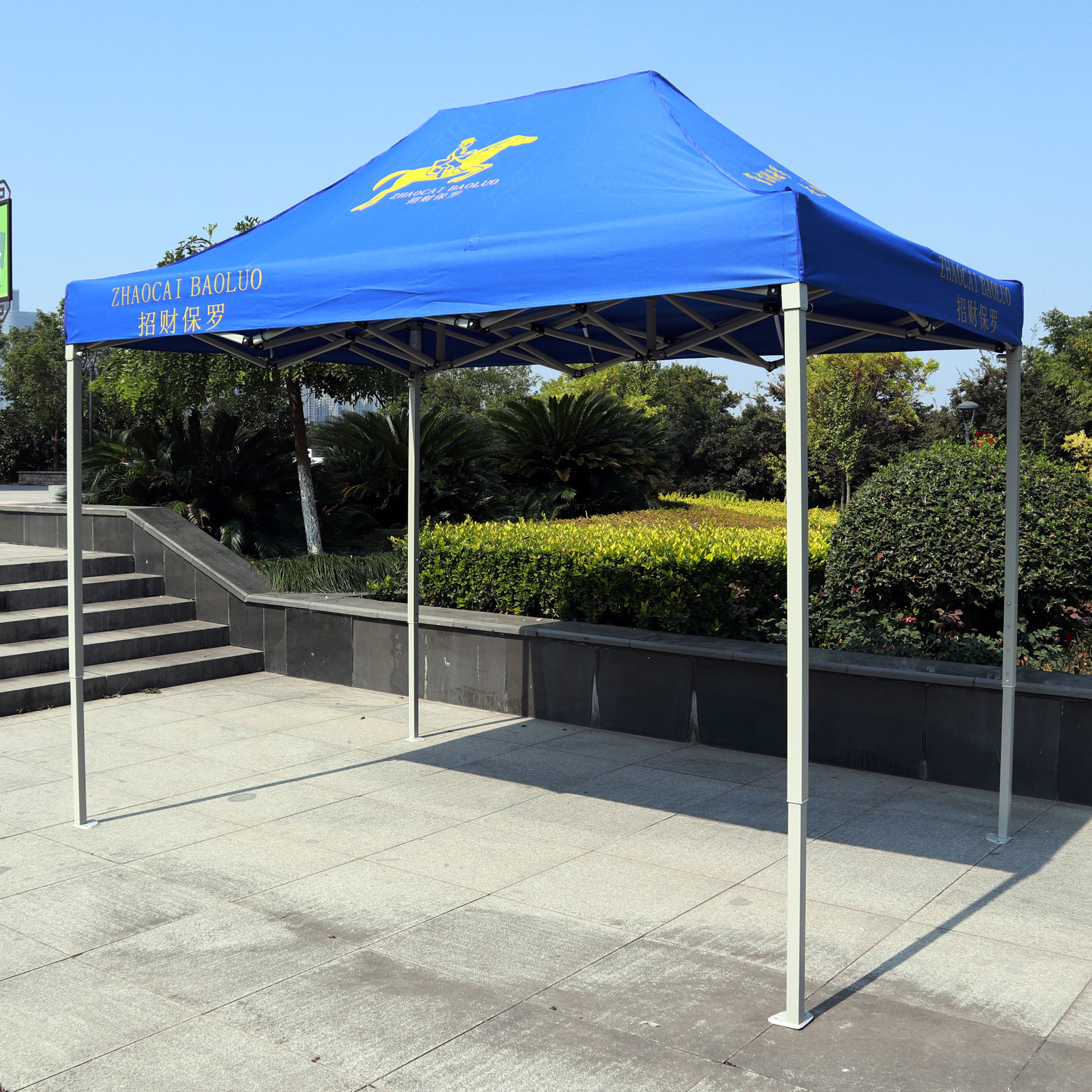 户外摆摊折叠帐篷四脚2*3奶白加厚方管遮阳防雨岗哨蓬夜市四脚伞